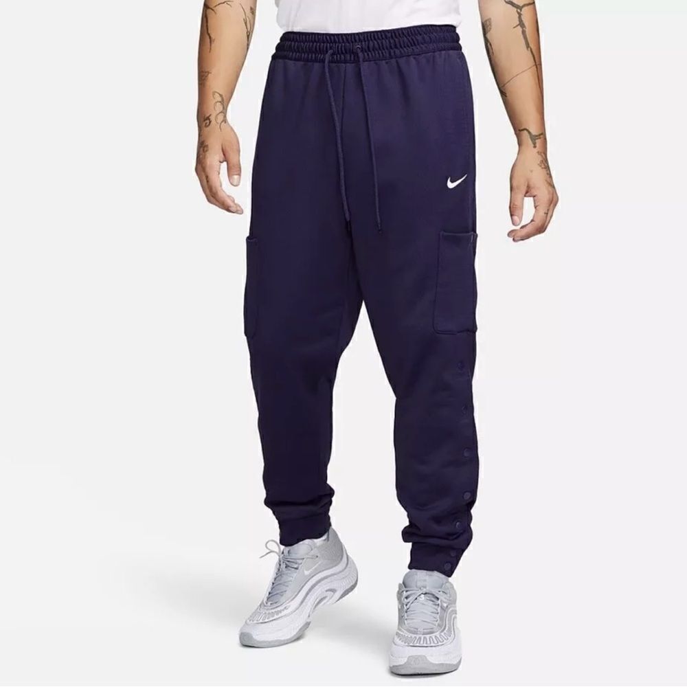Nike Therma-Fit Basketball Cargo Pants Navy Blue